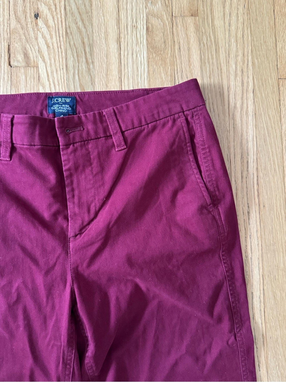 J. Crew Factory High-Rise Girlfriend Chino - Picture 4 of 5